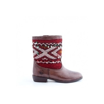 Botte en cuir et kilim mode femme