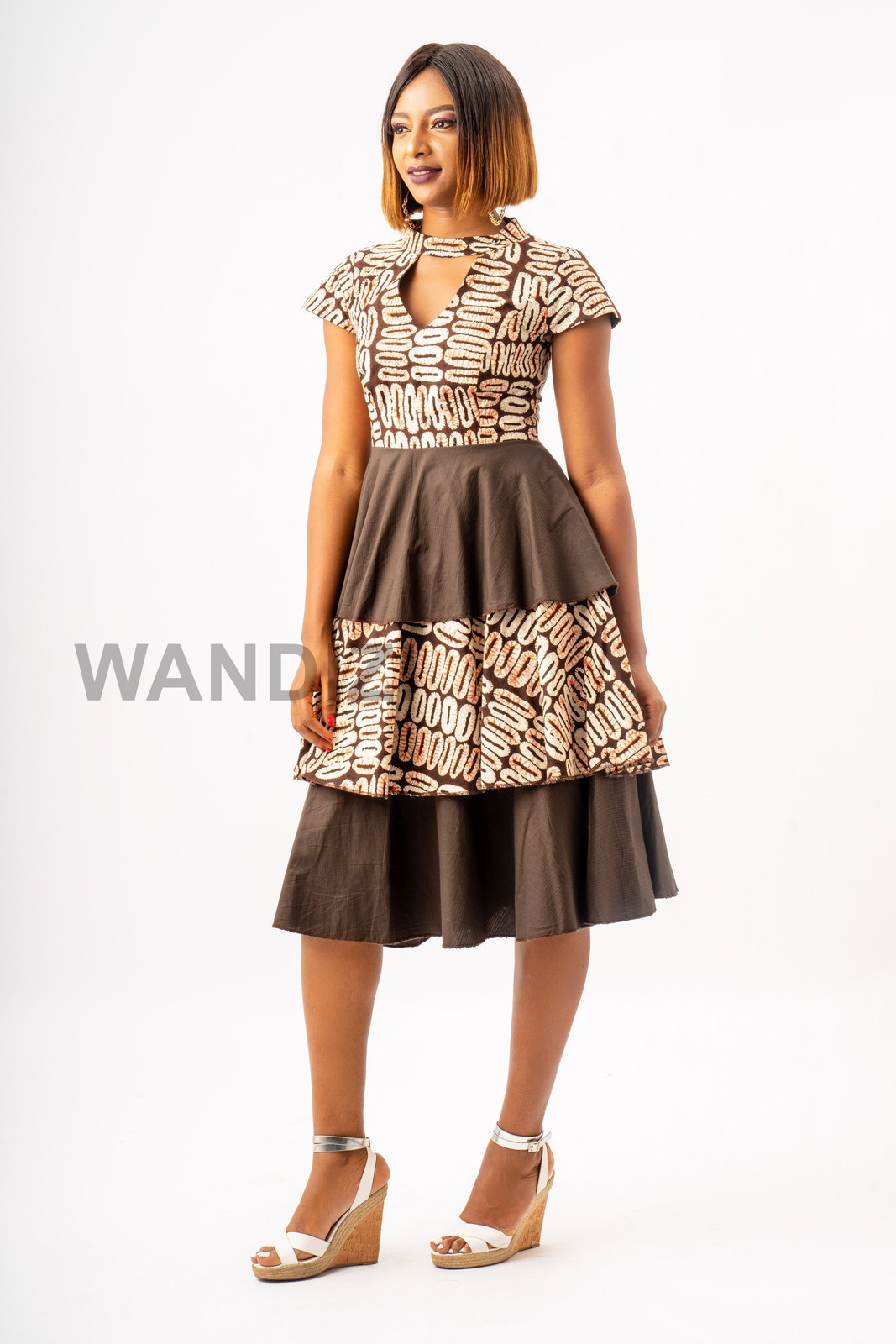 Ankara Layered Flare Dress, Gift for her, Ankara Dress, African Clothin -  ANKA