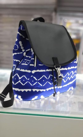 Bogolan &amp; Faux Leather Backpack