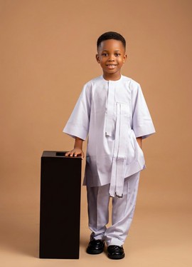White Senator Suit with Drape Detail|Wedding|Casual