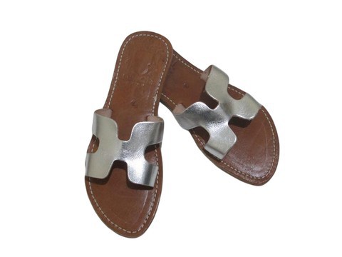 Sandale de plage en vrai cuir pour Femme