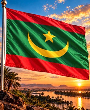 Drapeau Mauritanie