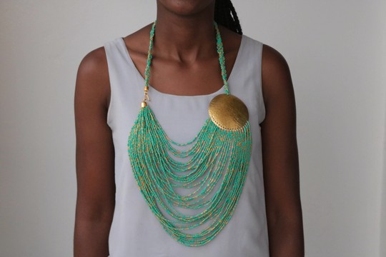 African beaded necklace, Fringe necklace, Maasai necklace,Zulu necklace