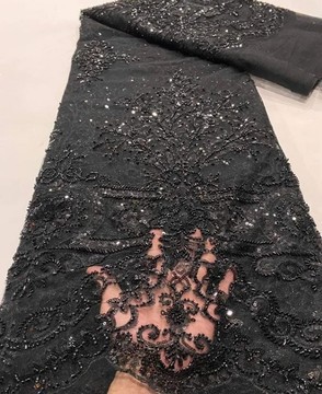 Tissu en dentelle perlée, 5 yards