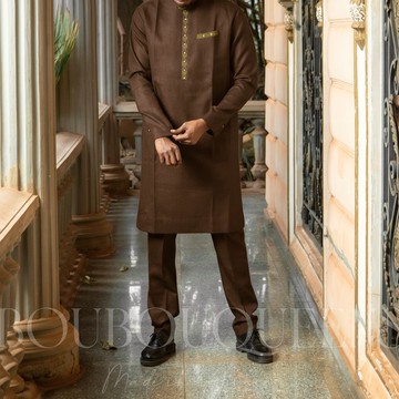 Dark Brown Boubou Djamarou