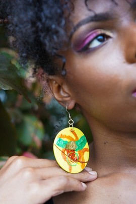 GLOB21-15: BO Round green leaves
