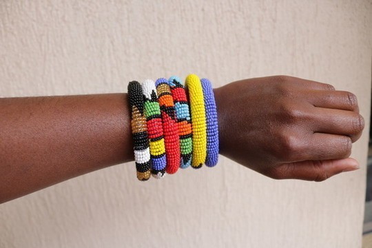 African Zulu beaded bracelet, Women bracelets, Tribal bracelets, Gift for her, Moms gift