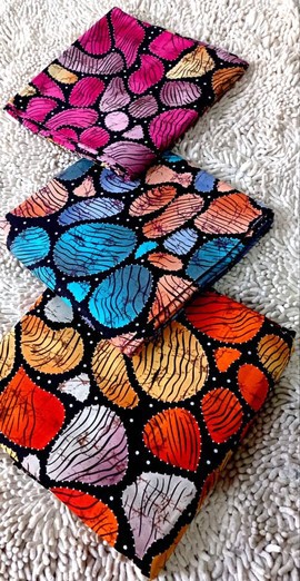 Wax Africain Ankara 100% coton 6 yards multicolore