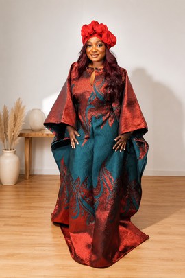 Luxury African Bubu Dress | Elegant Nigerian Boubou Gown for Women