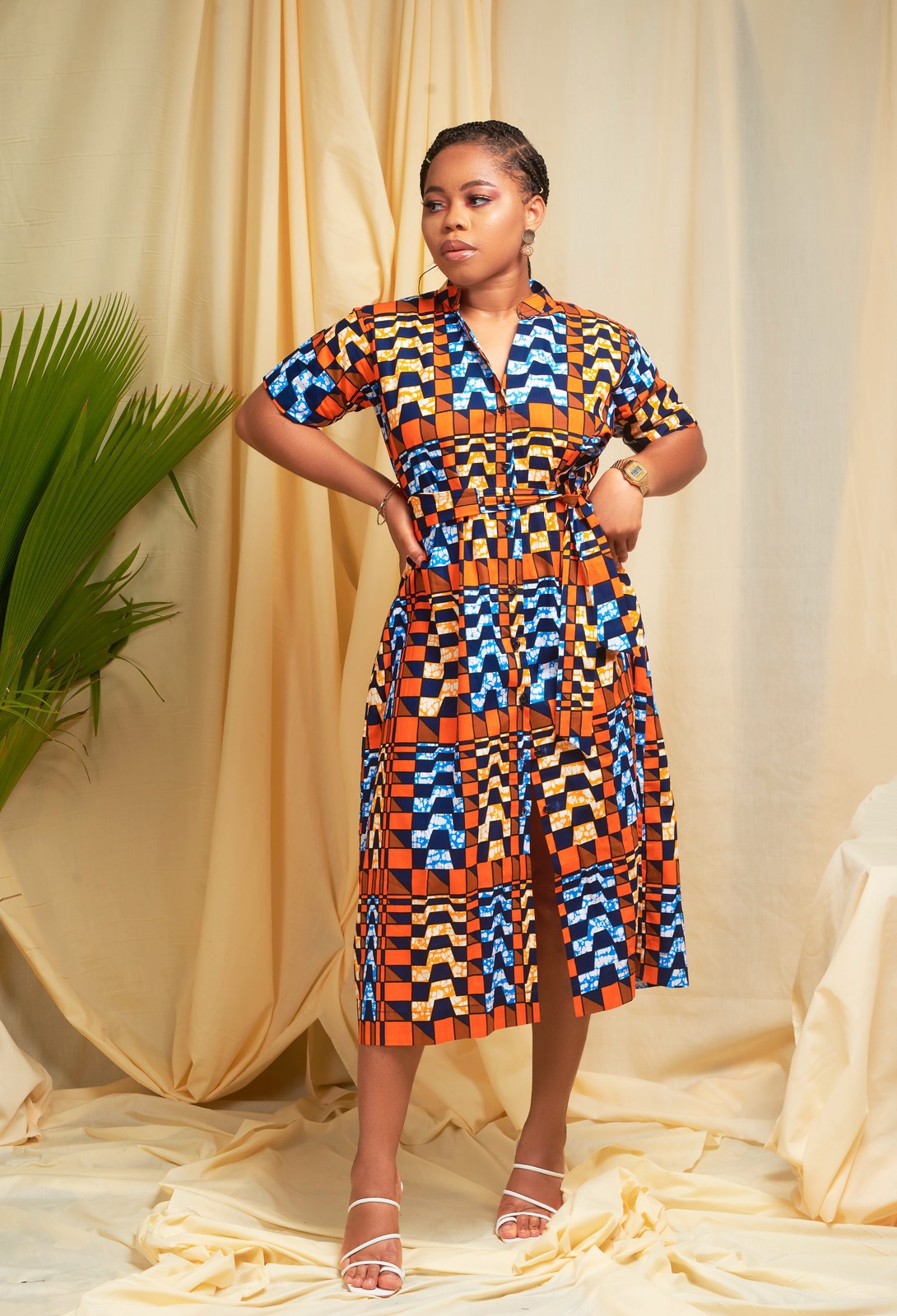 Robe Longue En Coton Bleu Clair Et Blanc – Taille 36/38 (S) – Occasion Très Bon état – Style Maxi