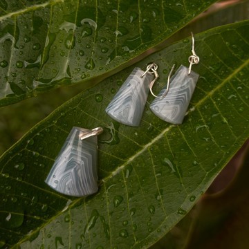 Trapezium Stone Jewelry Set