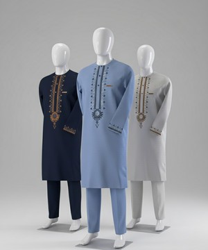 Tunique traditionnelle élégante, caftan