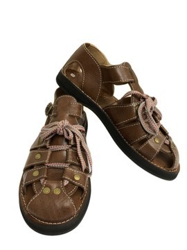 Men's sandal in genuine leather