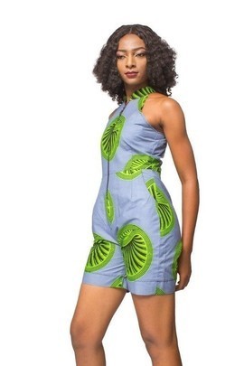 African Print romper, Ankara romper, Womens jumpsuit., Womens Clothing, Halter neck romper