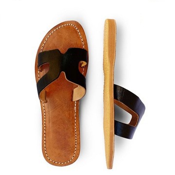 Sandale de plage en vrai cuir pour Femme
