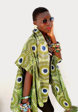 Wax coton afro kimono