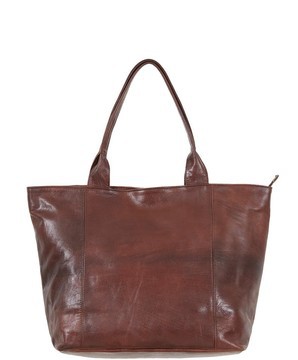 Handmade real natural leather satchel