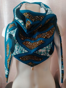 Wax triangle scarf shawl