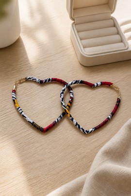 boucle d'oreille Sous forme de coeur