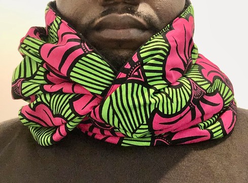 Snood écharpe mixte « fleurs »