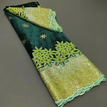 Velvet lace fabric 5 yards