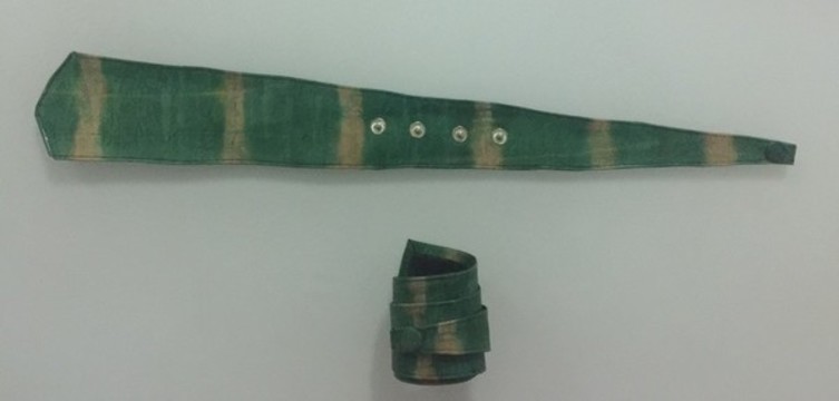 Bracelet en cuir vert