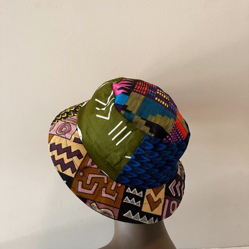 African Print Ankara Multicolor Bohemian Patchwork Bucket Hat