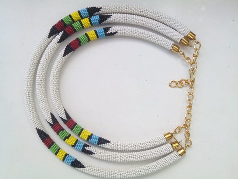 3 in 1 necklace/Zulu necklaces/ maasai necklace/ African chain