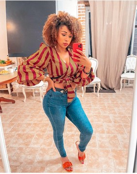 Kin African fabric crop top