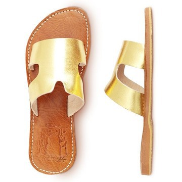 Sandale de plage en vrai cuir pour Femme