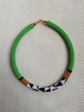 African necklace, Beaded necklace, Boho Necklace, Rope Necklace, Moms gift, Tribal necklace