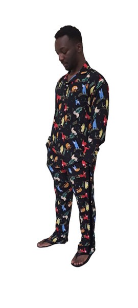 Pyjama-like Vintage Dress Shirt And Pant