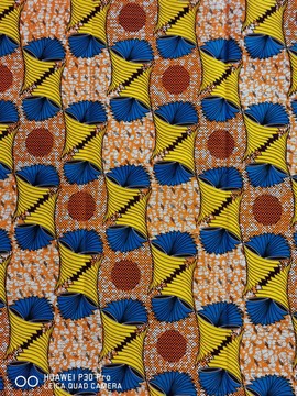 6 YARDS WAX PAGNE WAX AFRICAN FABRIC ANKARA PRINTED FABRIC