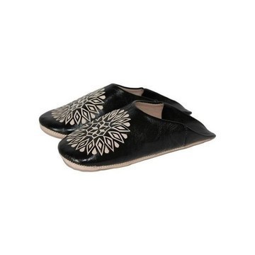 Chausson en cuir véritable pour femme