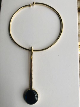 Elegant brass necklace, gift for a loved one
