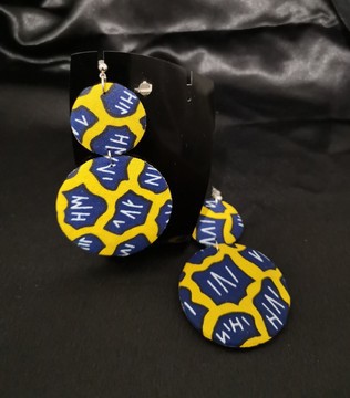 Yellow wax earrings!