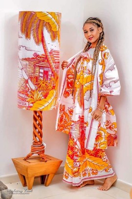 Traditional loincloth set "LAMBAOINE" /Madagascar