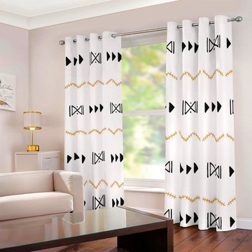 Cultural Unique Bath Mat White and Black Bathroom Rug (LARGER SIZES AVAILABLE)