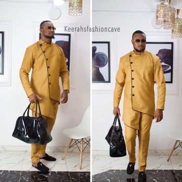 Bespoke men’s two piece suit, groom wedding suit, prom suit jacket and trousers