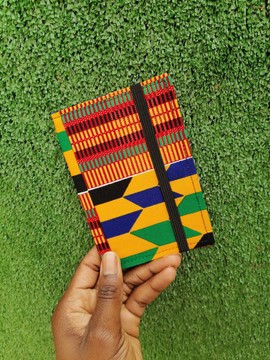Wax "kenté" passport cover / passport cover