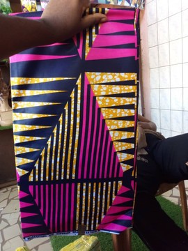 Tissu pagne wax 100% coton Cicam Cameroun