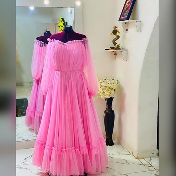 Women maternity photoshoot dress, tulle dresses, maternity gown robe