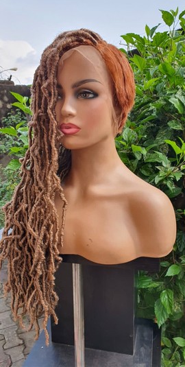 Human hair Full lace,synthetic soft locs,nu locs, blonde locs