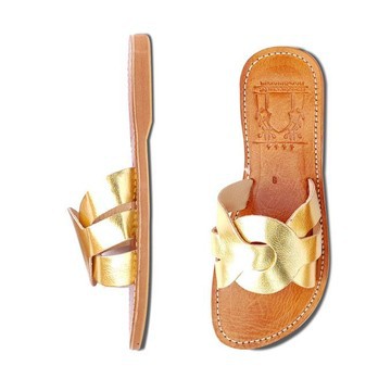 Sandale de plage en vrai cuir pour Femme