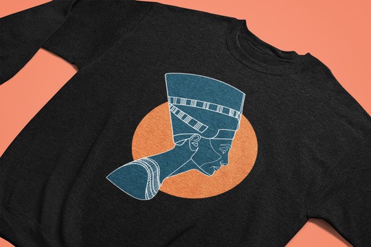 Sweatshirt Néfertiti Orange