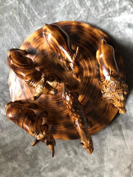 Portable big 5 curving/ table top decor/ gift for a loved one sculpture