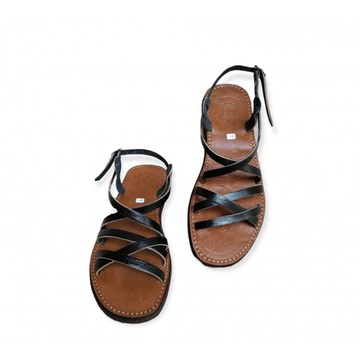 Sandale en cuir véritable haute qualité fait main mode femme
