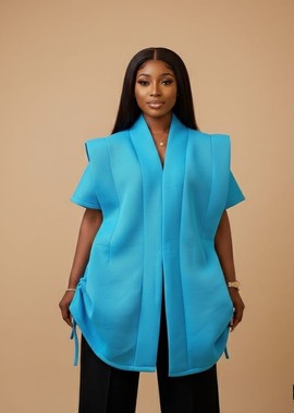 Stylish blue Kimono Set - Chic and Comfortable Lounge Wear