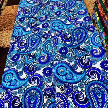 fiyin blue 💙 Ankara fabric   6yards