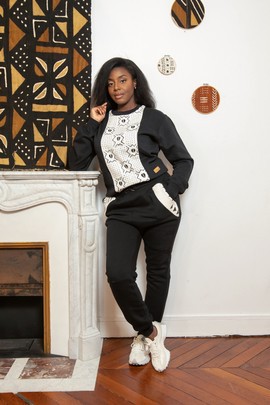 White Bogolan jogging set